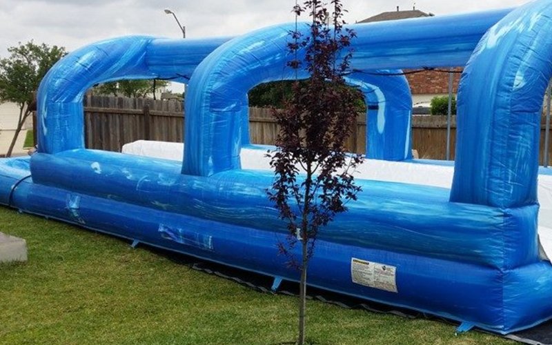Inflatable slip and slide rental Hutto TX backyard