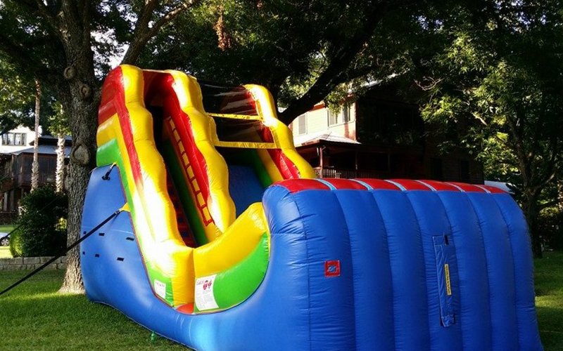 Inflatable water slide rental Hutto TX backyard party